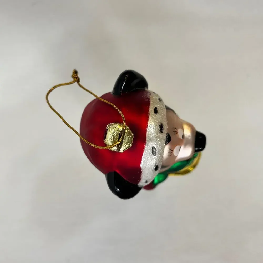 Minnie Mouse Christmas Ornament Glass Disney 2000 5